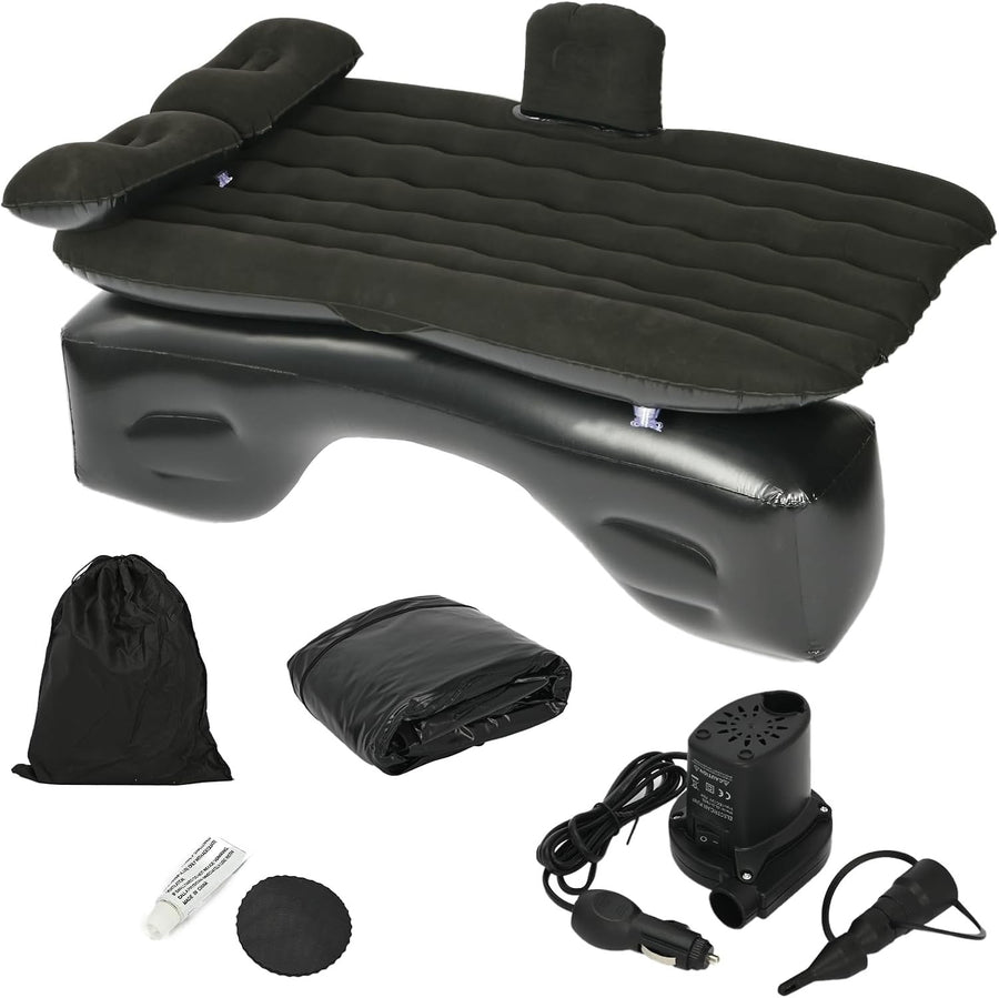 Inflatable Car Air Mattress – Portable Back Seat Bed with Pump & Pillow