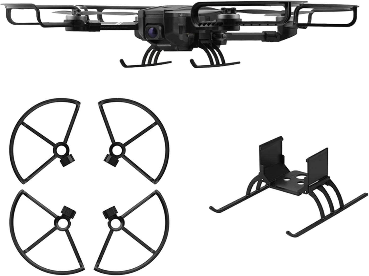 Propeller Guards & Foldable Landing Gear for HS720/720E Drone Anti-Collision