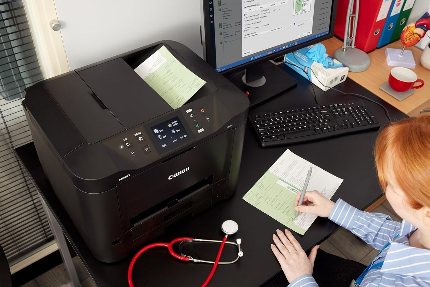 A4 All-in-One Inkjet Printer Colour Duplex Wi-Fi Ethernet