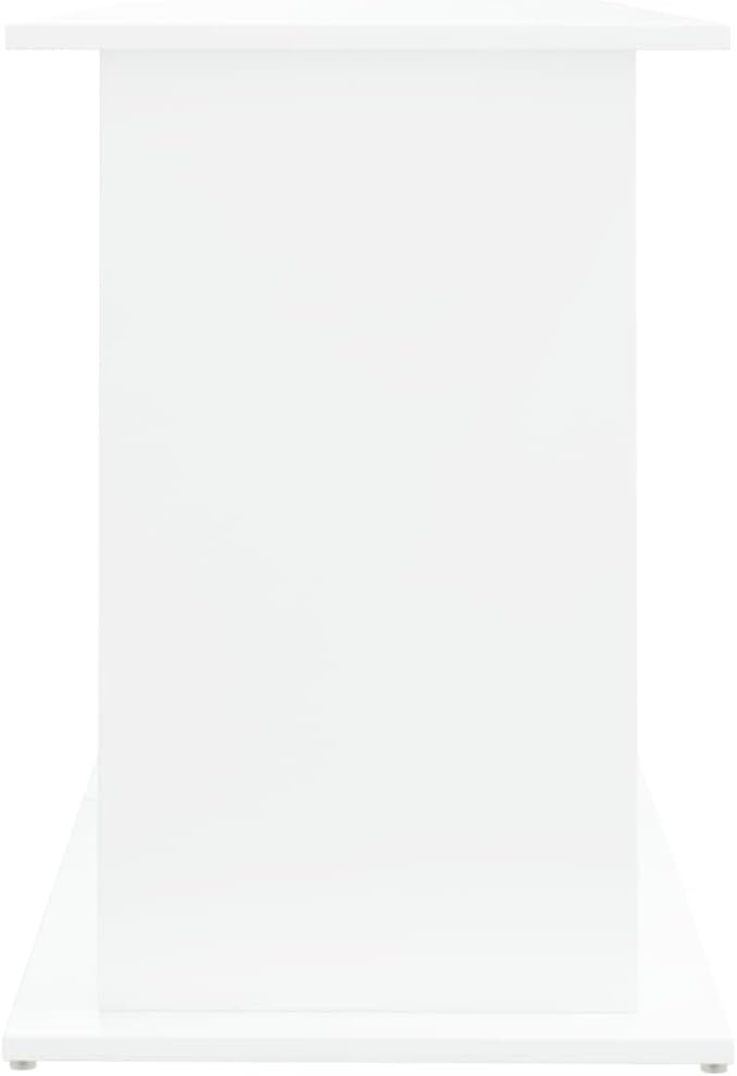 Large White Aquarium Stand 121x41x58cm with Storage Shelves & Modern Look