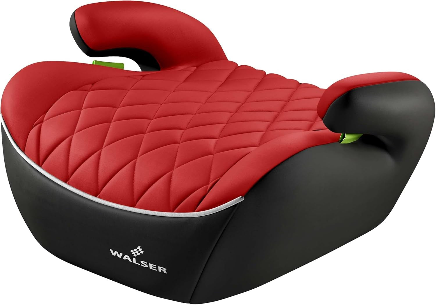 Child Booster Seat 125–150cm R129 Padded Kids Car Seat Red Black