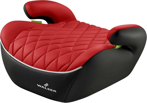Child Booster Seat 125–150cm R129 Padded Kids Car Seat Red Black