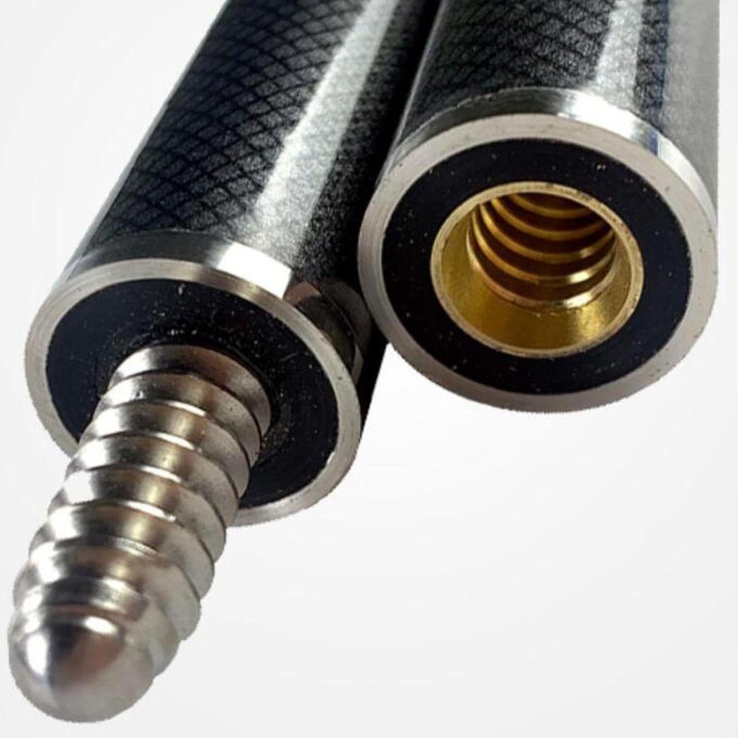 57in Carbon Fiber Snooker Cue 9.5mm Tip 1/2 Split Starter Set