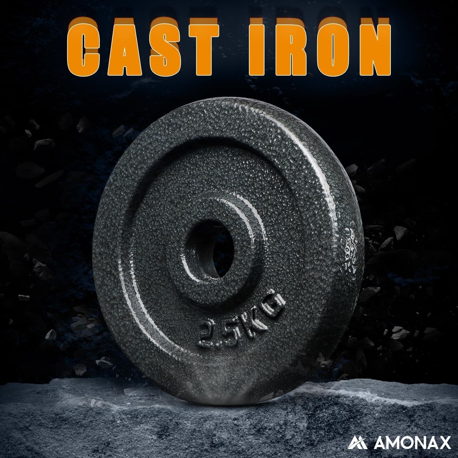 50kg Adjustable Cast Iron Dumbbell Barbell Set Spinlock Home Gym Weights