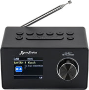 DAB DAB+ FM Digital Radio Bluetooth Alarm Clock Color Display Black