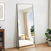 Full Length Wall Mirror 165x60cm Slim Frame Free Standing Stylish - Kwikley
