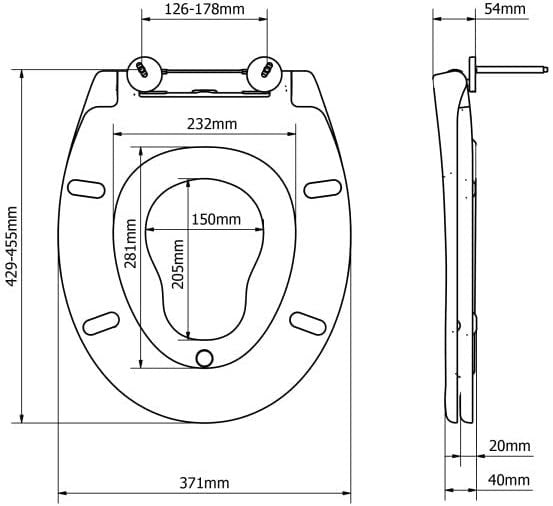 Family Soft Close Toilet Seat with Child Seat Quick Release Easy Clean White