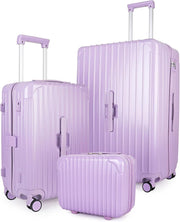 3pc Luggage Set Vanity Case Cabin & Large TSA Lock Spinner Suitcases