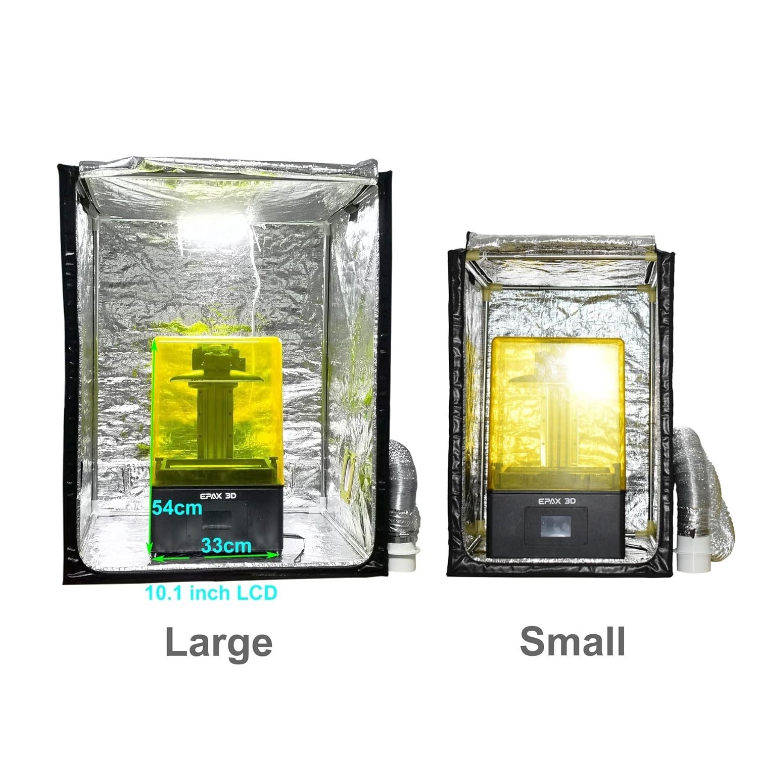 Large 3D Printer Enclosure Fume Extractor Warmer Tent Noise Dust Control