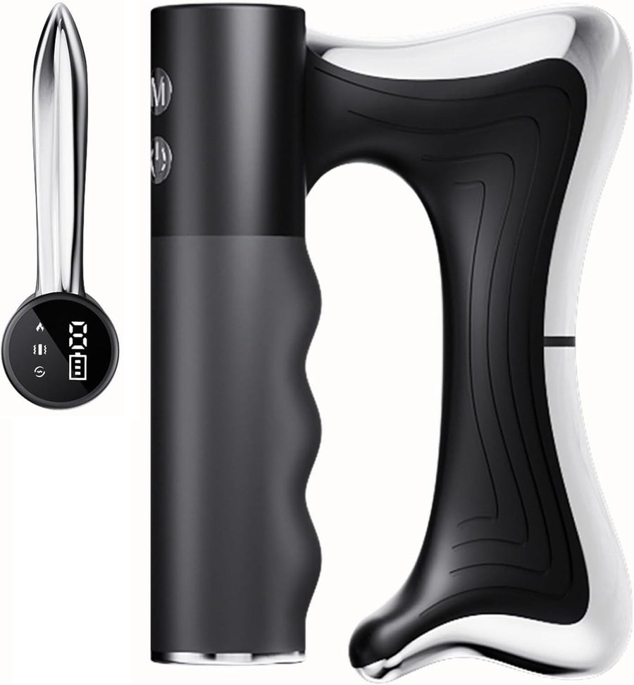 Heated Deep Tissue Massage Gun Neck Back Muscle Relief EMS Vibration Tool