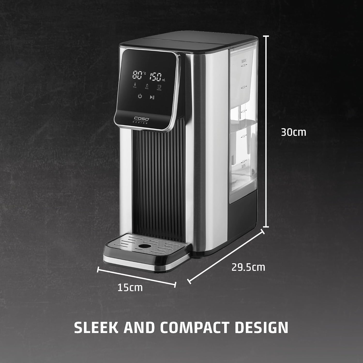 Instant Hot Water Dispenser 2.5L One Cup Boiler 13 Temp Touch Control