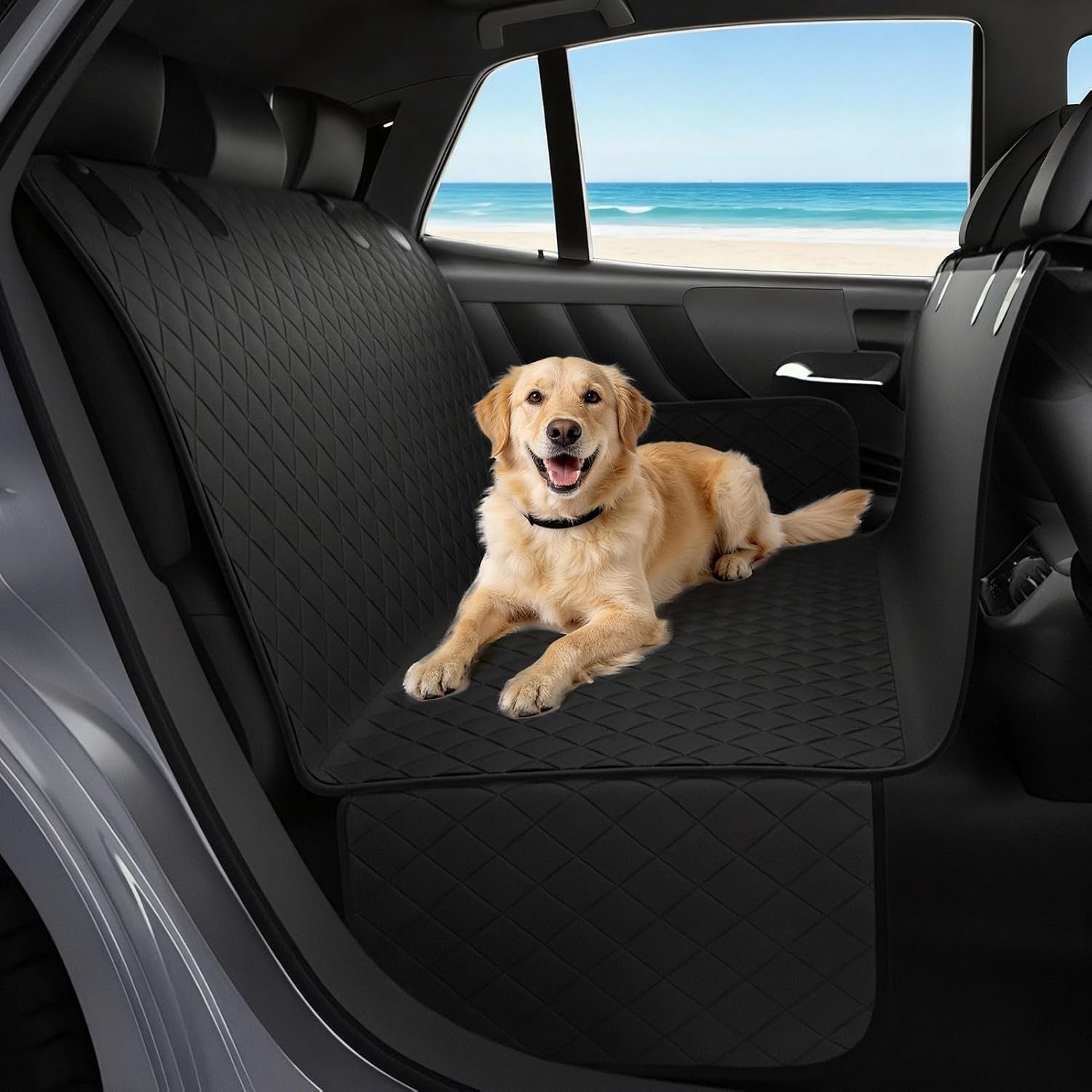 Waterproof Dog Car Seat Cover Hammock Back Seat Protector SUV Truck Pet
