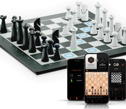 AI Smart Electronic Chess Board w/ Light-Up Moves | Online App Play | 15" Portab