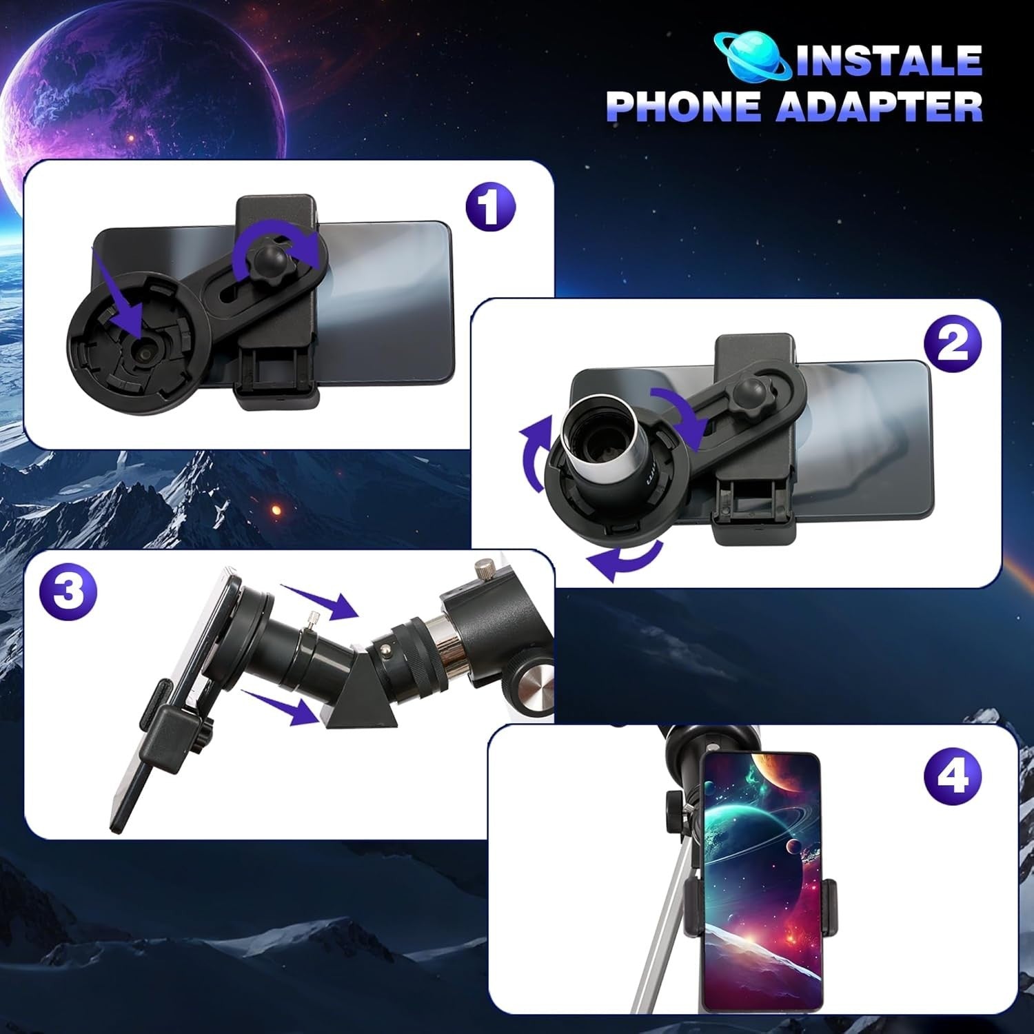 70mm Refractor Telescope for Adults & Beginners 500mm Focal Length