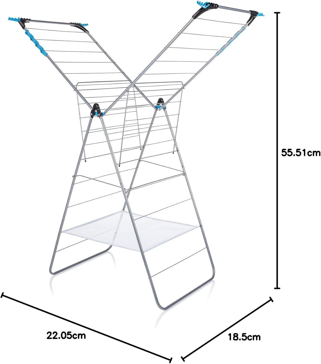 Extra Large Winged Clothes Airer 24m Drying Rack Folding Indoor Laundry
