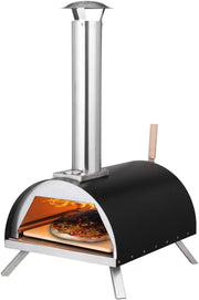 Gas & Wood Fired Outdoor Pizza Oven | Stainless Steel BBQ Pizza Maker 500°C
