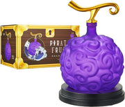 Purple Devil Fruit Liquor Decanter 34oz with Wood Base Anime Display Gift