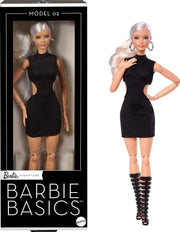 Collector Fashion Doll Black Mini Dress Gladiator Boots Posable