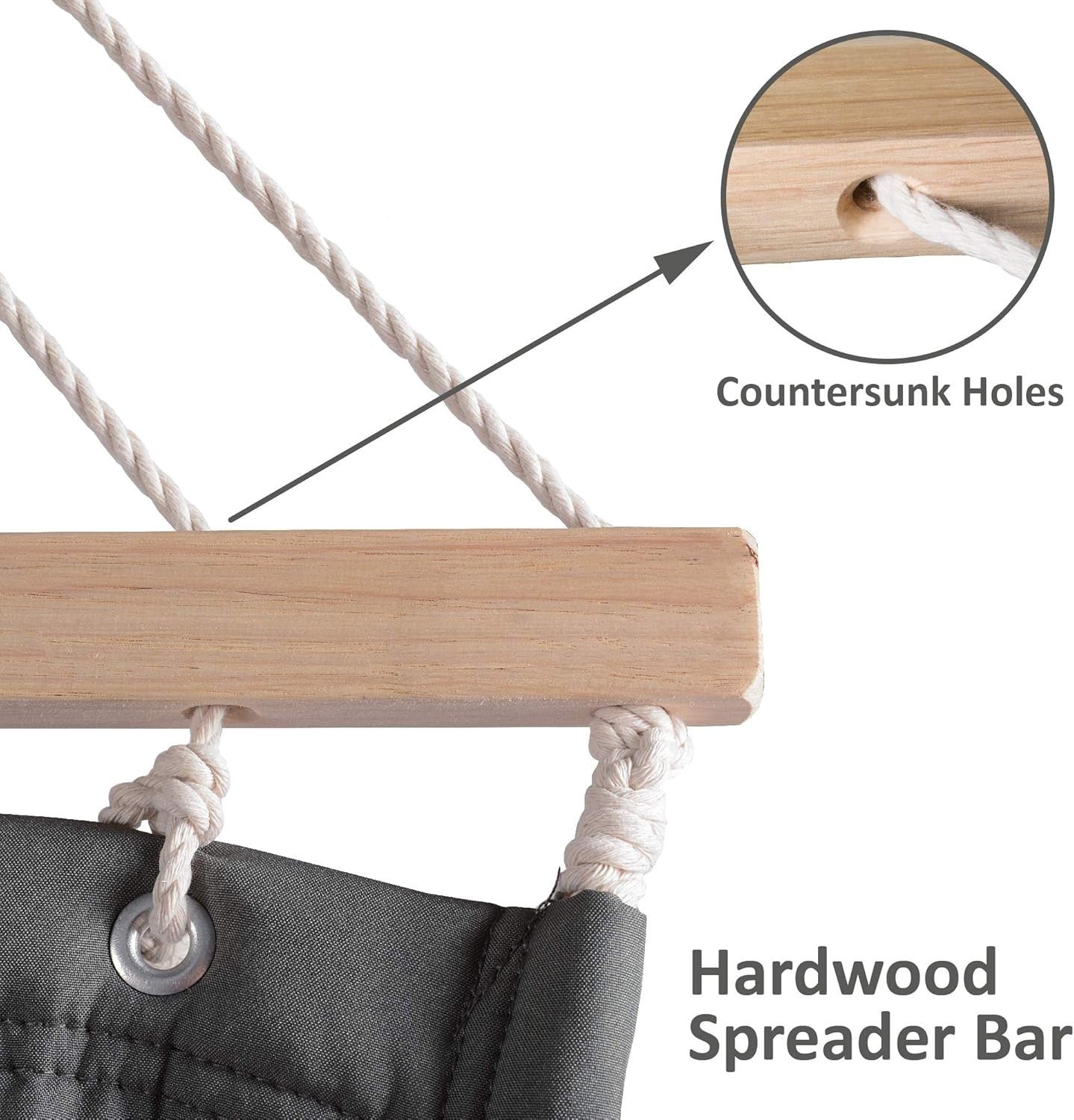 2 Person Quilted Hammock with Stand – 204kg Capacity – Portable Outdoor Bed