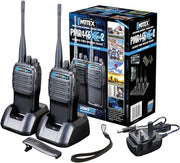 Heavy Duty Walkie Talkies Twin Pack IP66 License Free 16 Channel Radio