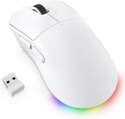 Tri-Mode Wireless Gaming Mouse 12800 DPI 1000Hz RGB White
