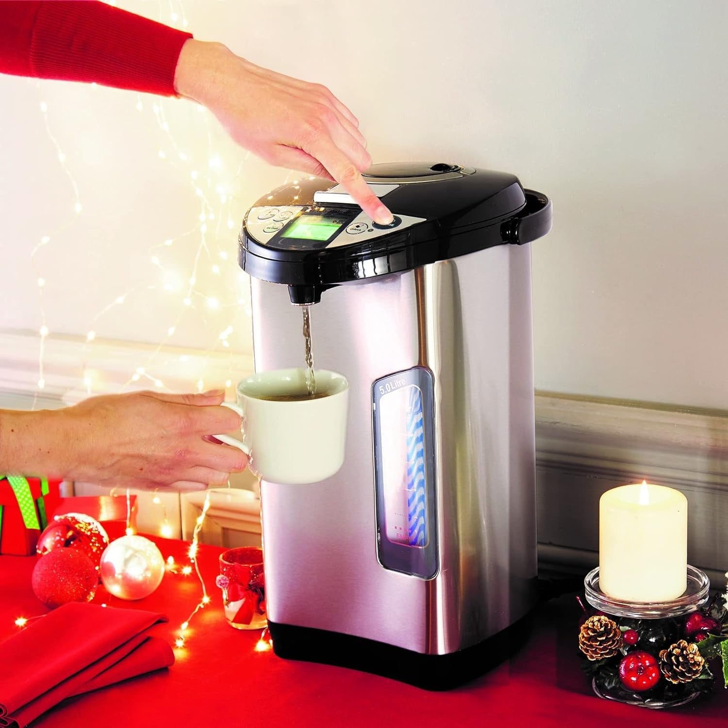 Instant Hot Water Dispenser 5L Electric Rapid Boil Stainless Steel