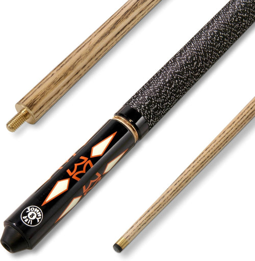 Adjustable Pool Cue 57–45in Ash Wood 9mm Tip 4pc Space Saver
