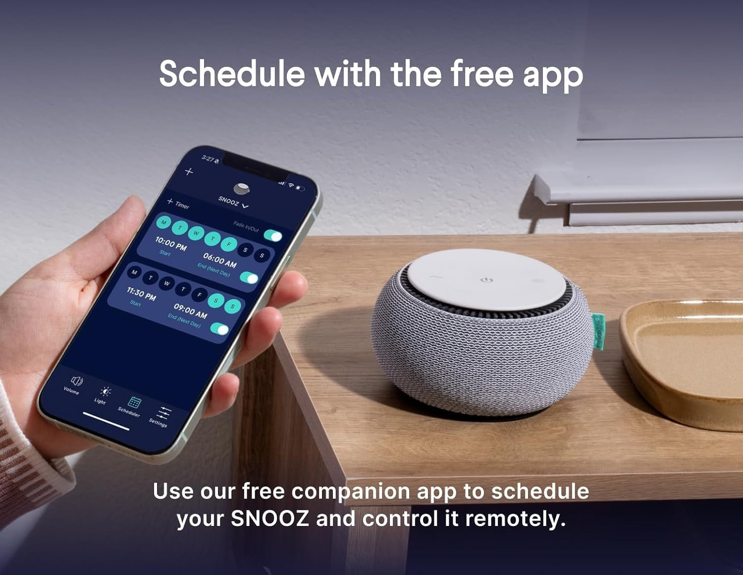 Non-Looping White Noise Machine Real Fan Sleep Sound Night Light App