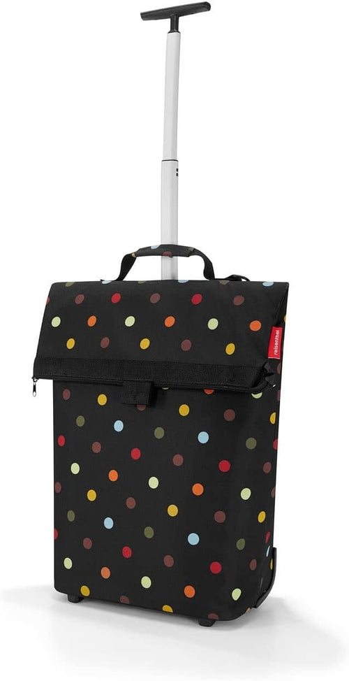 43L Reisenthel Trolley Bag with Dots Pattern, 2 Wheels & Telescopic Handle