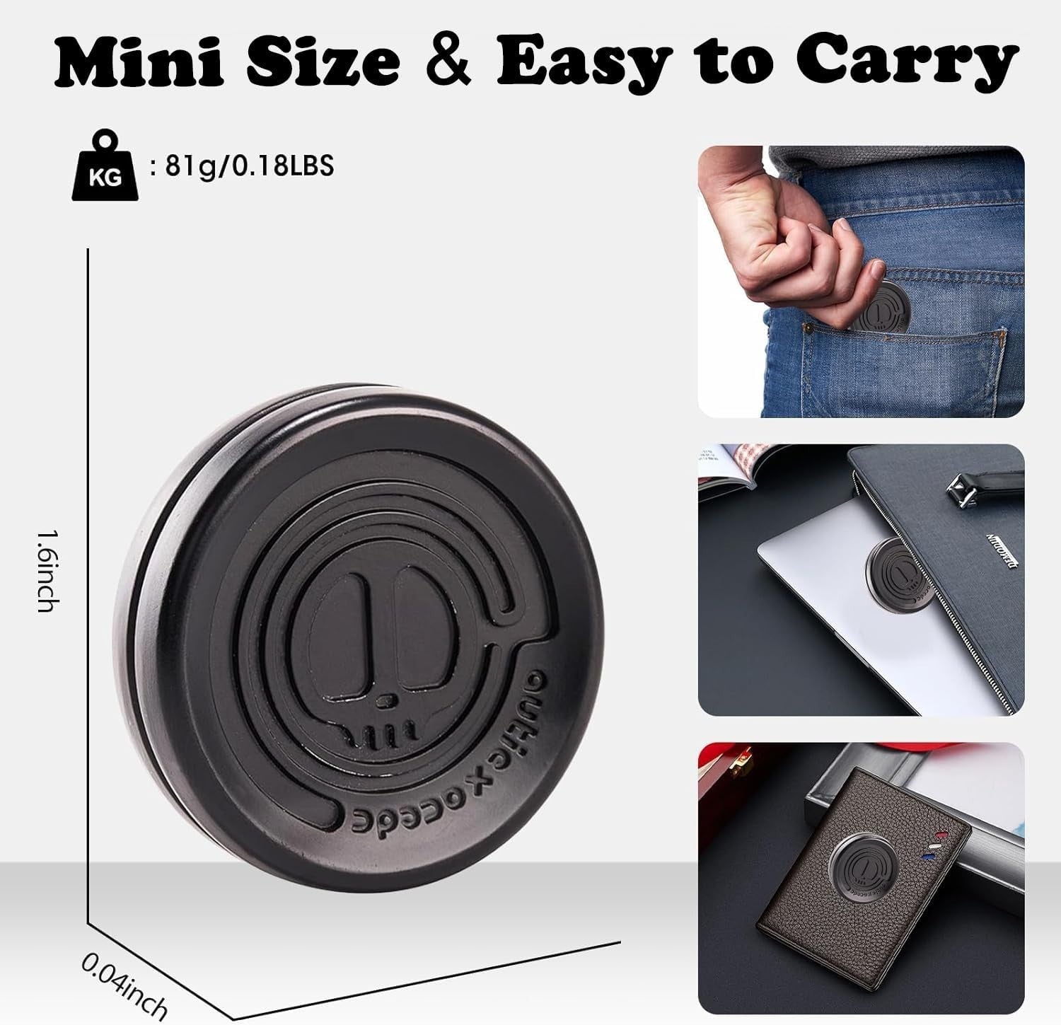 3 Pack Magnetic Fidget Set Metal Slider Haptic Coin Poker Card