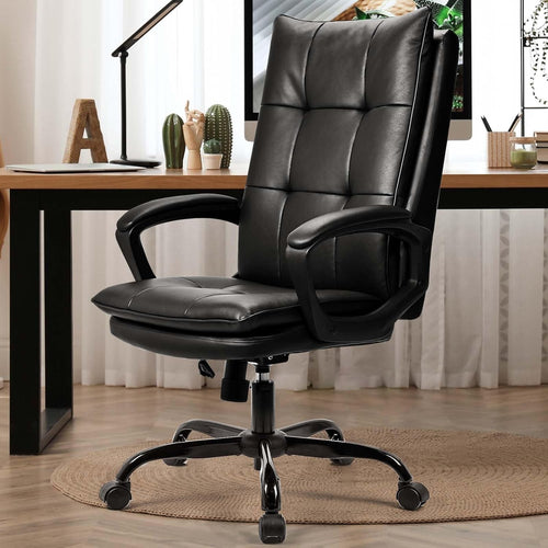 Executive Ergonomic Office Chair PU Leather Recliner Swivel Gaming Desk Seat
