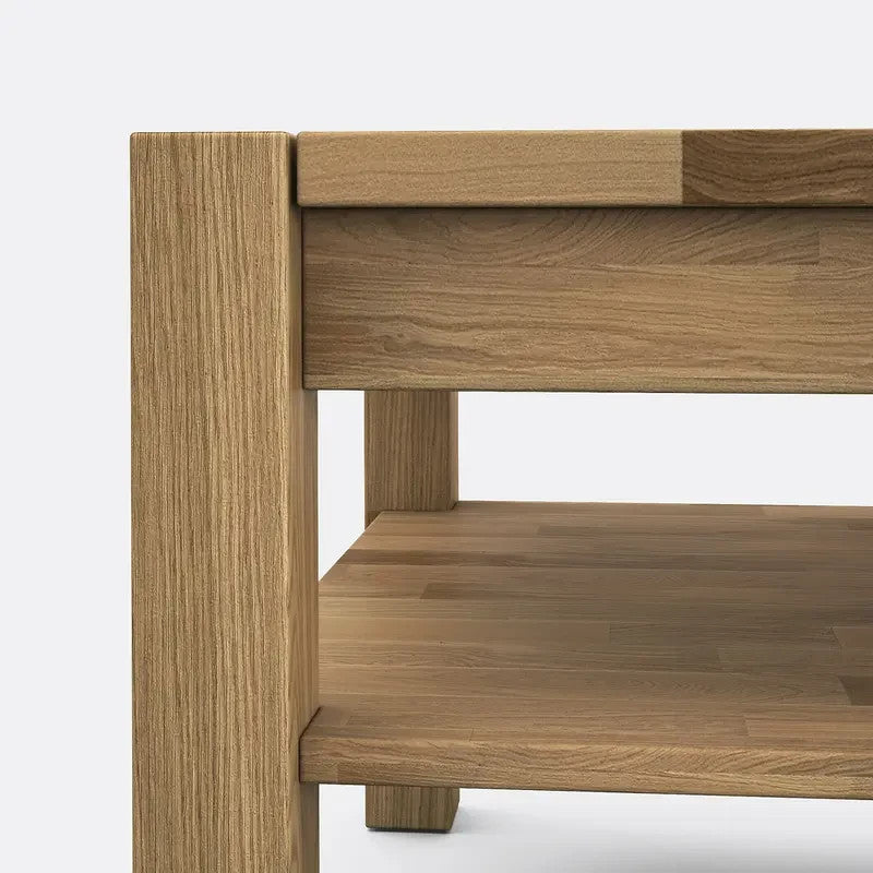 Oiled Oak Coffee Table with Shelf Storage | Solid Wood FSC® Certified