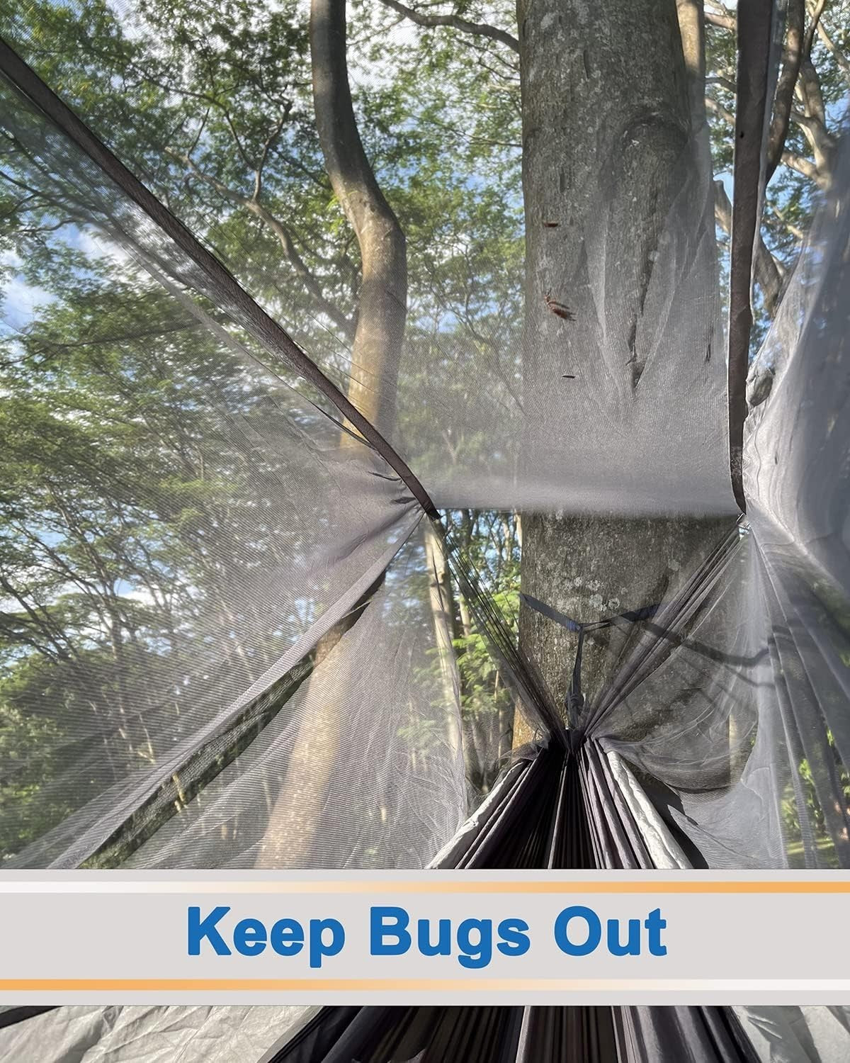 Camping Hammock Tent with Rain Fly | Double Bug Net Hammock | Lightweight Hiking