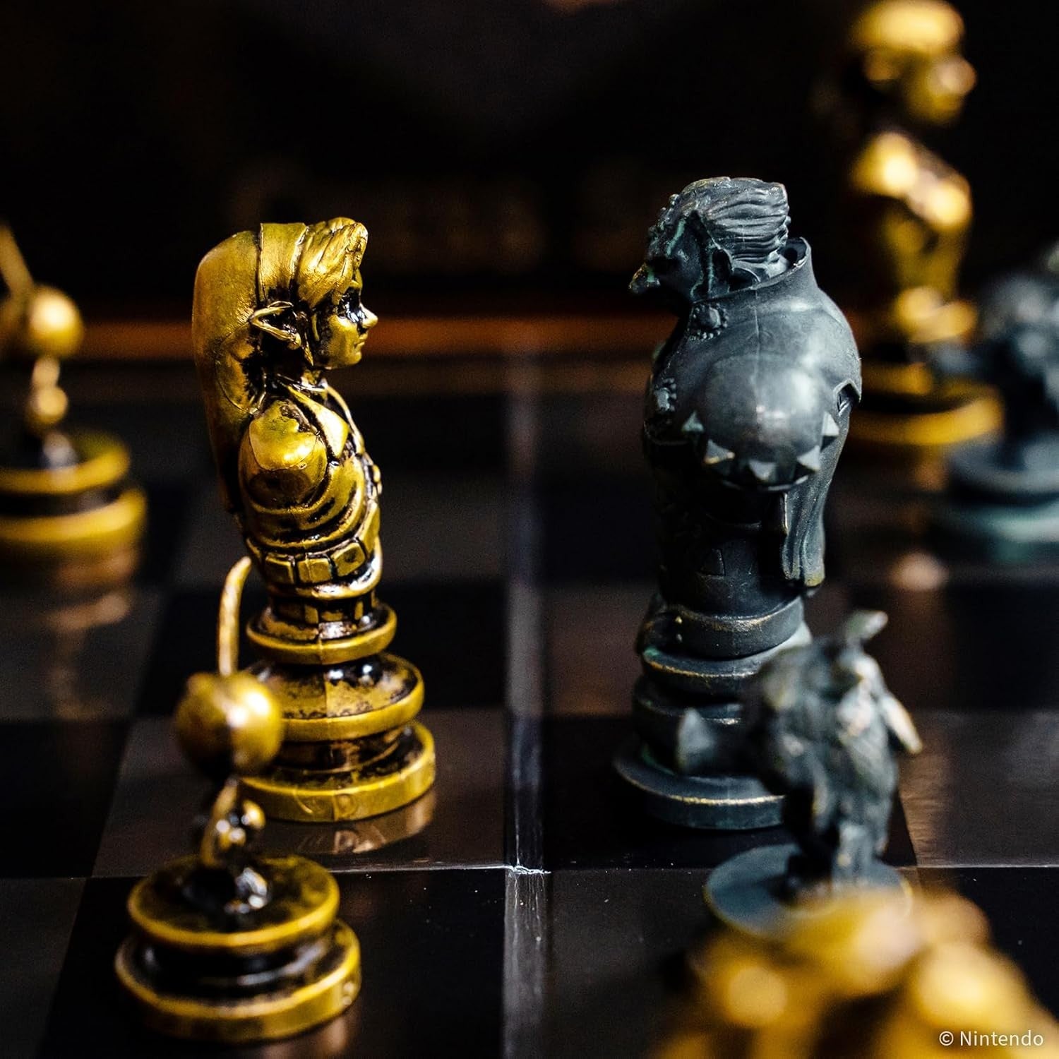 Luxury Zelda Style Fantasy Chess Set | Hero vs Villain Pieces | Collector Board