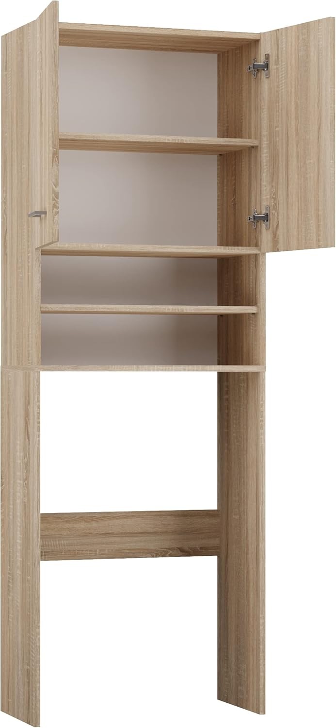 Washing Machine Storage Cabinet Over Washer Bathroom Laundry Unit Shelves