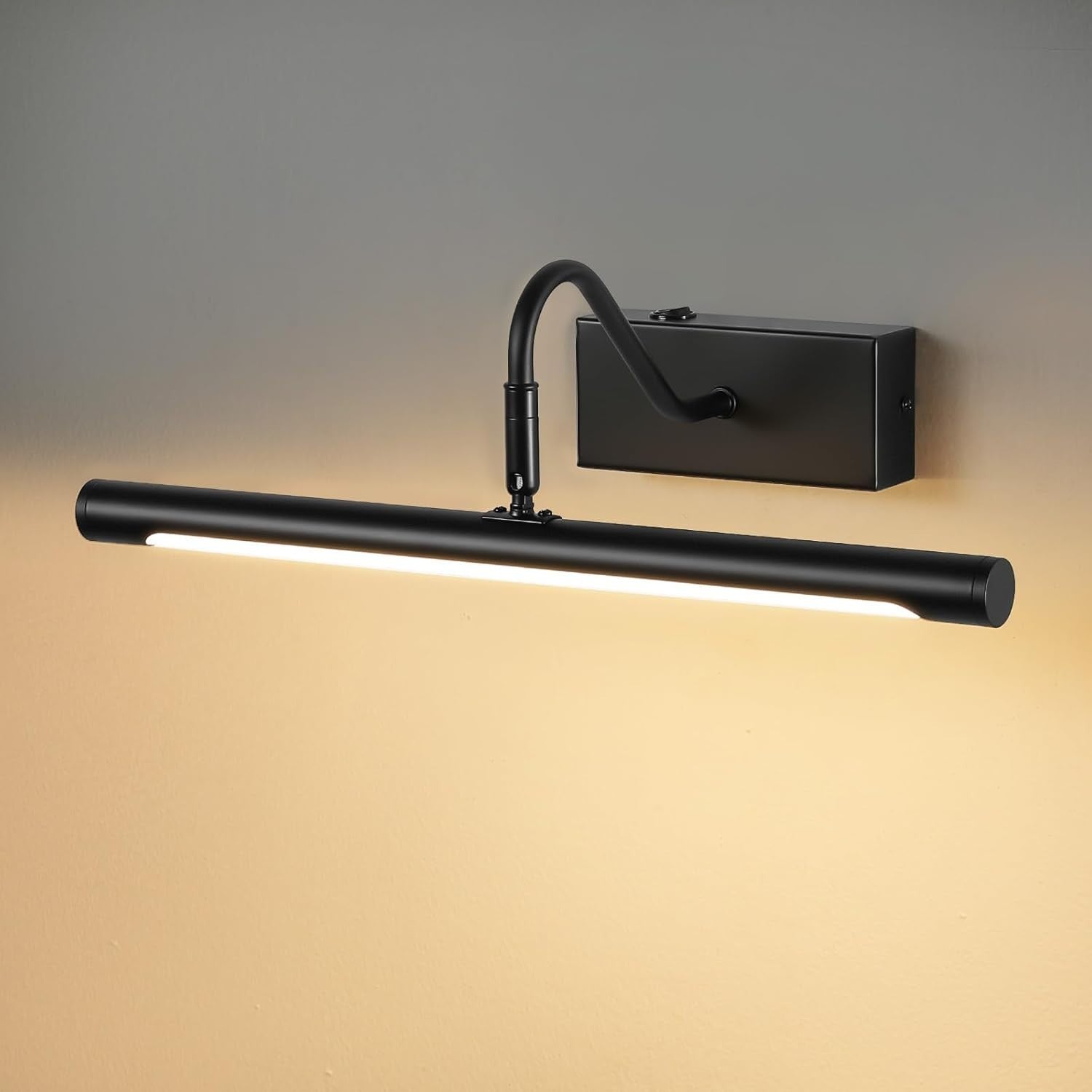 Black 40CM LED Picture Light for Bathroom Vanity, 8W Adjustable Swivel Head