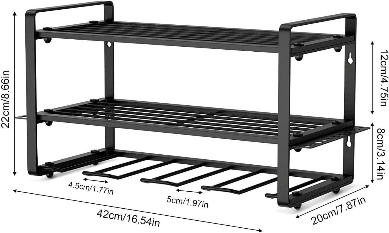 Heavy Duty Power Tool Wall Organizer Floating Drill Storage Rack