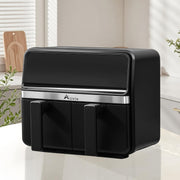 Dual Basket Air Fryer 9L | 14 Programs, LED Touch, 360° Crisping Low-Oil Cooking