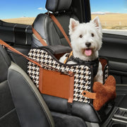 Center Console Pet Booster Seat Dog Cat Carrier Bed Safety Travel Bag