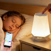 White Noise Sleep Trainer Clock for Kids & Adults with Night Light & App