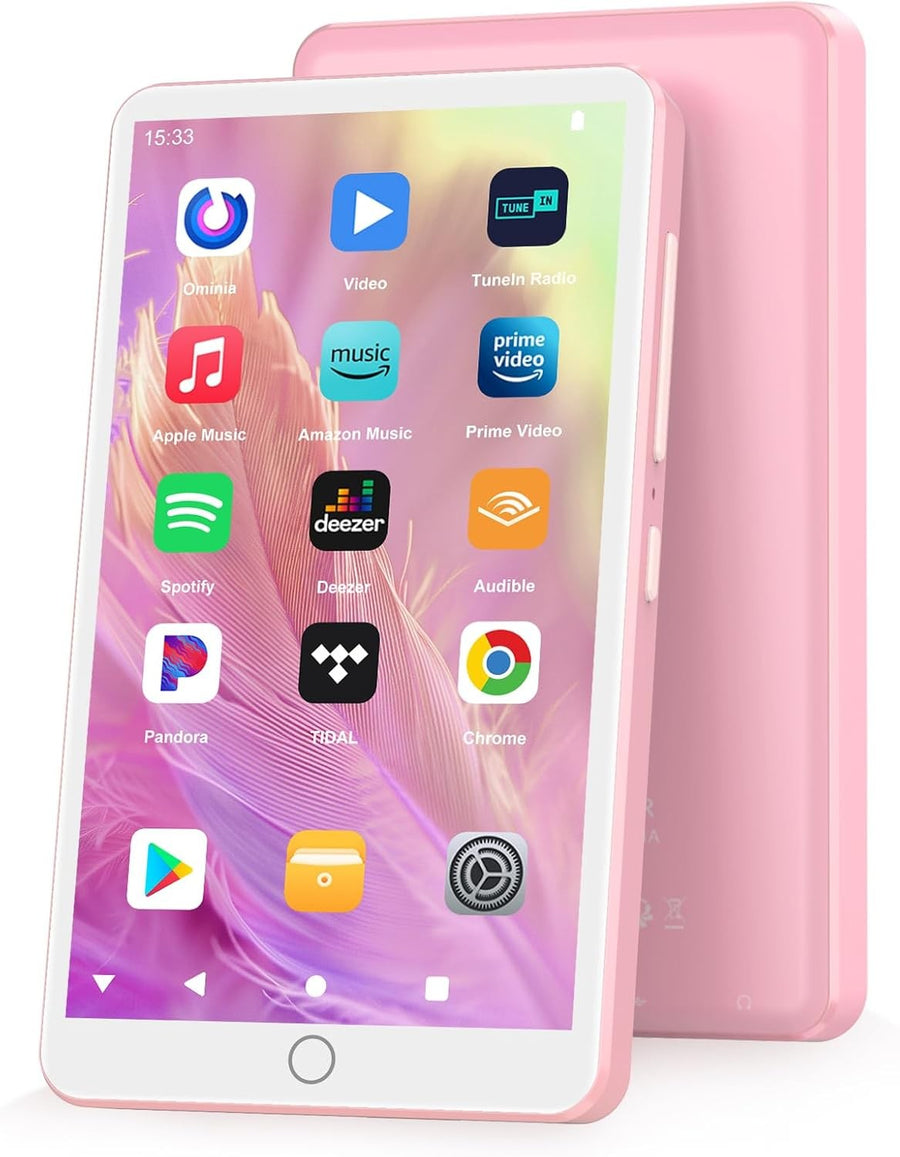 144GB MP3 MP4 Player Pink Bluetooth WiFi 4" Touchscreen