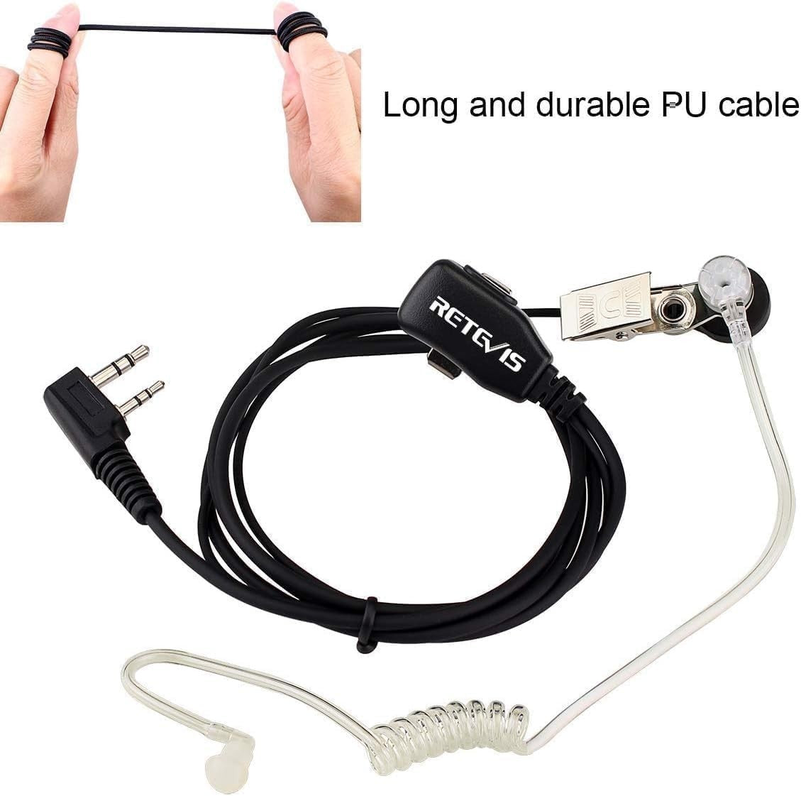 Dual Band Ham Walkie Talkie Long Range 128CH VOX FM Headset Radio
