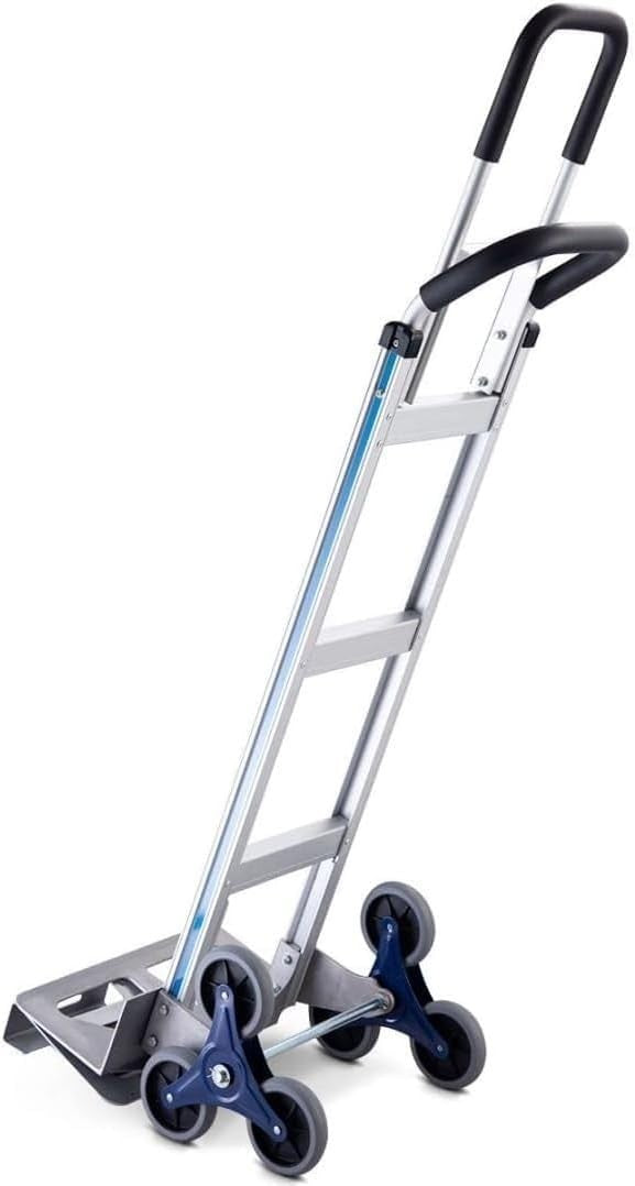 Heavy Duty Stair Climbing Hand Truck 250KG 6 Wheel Aluminium Trolley