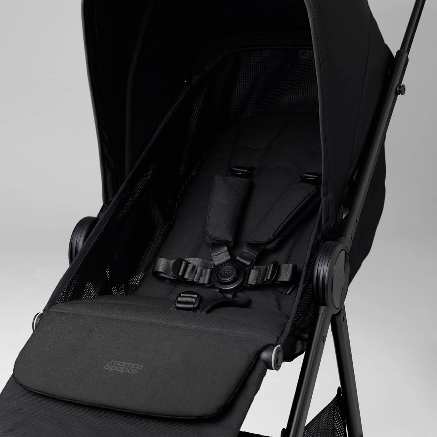 Lightweight Baby Travel Stroller Liquorice Compact Fold Lie-Flat Seat Newborn