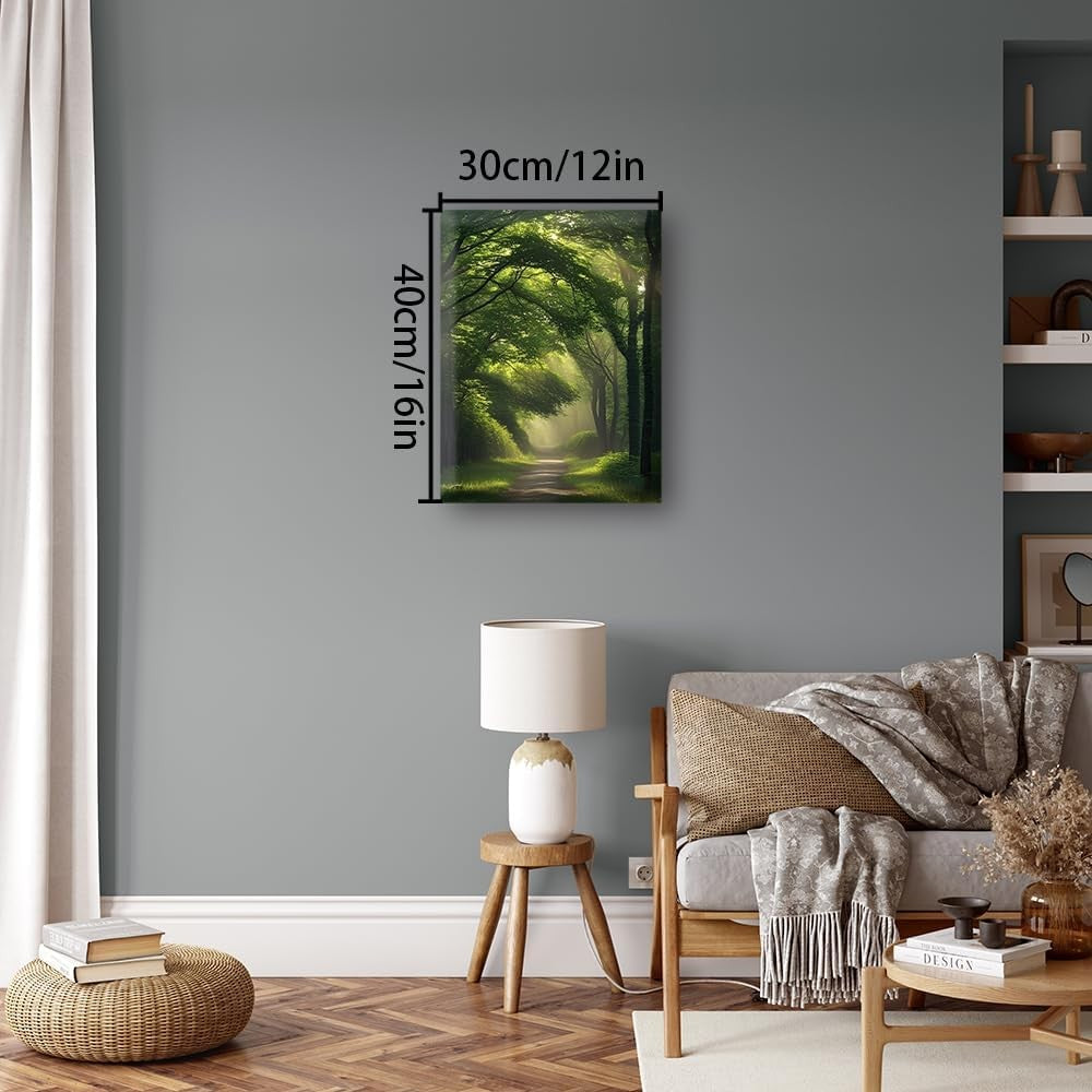 Nature Tree Canvas Wall Art 12x16" Forest Home Office Decor