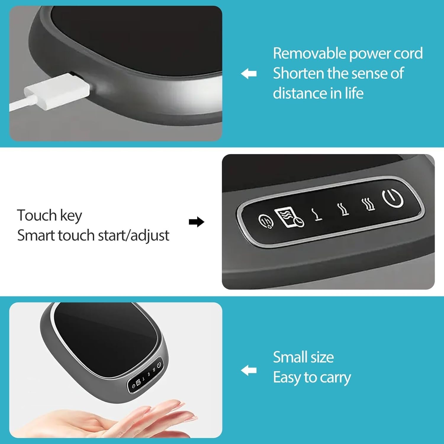 Coffee Mug Warmer 3 Temp Settings 55-75℃ USB Auto Shut Off