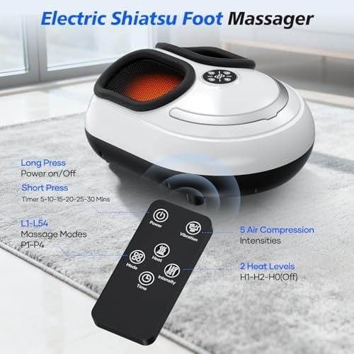 Electric Foot Spa Massager with Heat | Shiatsu Foot & Heel Pain Relief