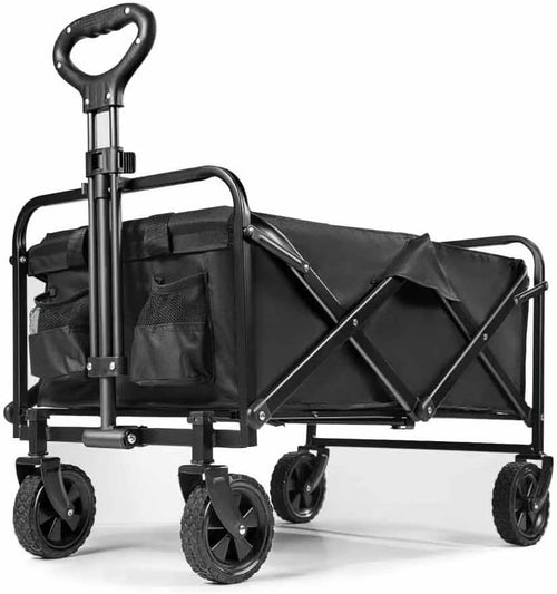 150kg Foldable Festival Trolley Heavy Duty Camping Wagon w/ Adjustable Handle
