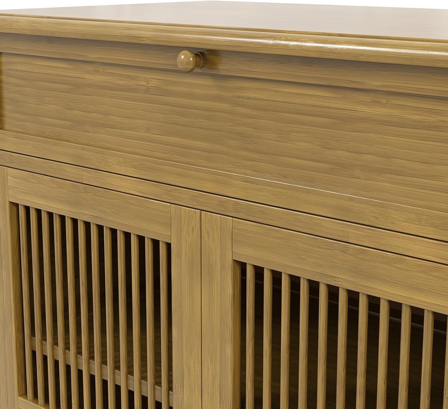 Shoe Storage Bench with Seat & Drawer 4-Tier Adjustable Shelves 65x35x99cm