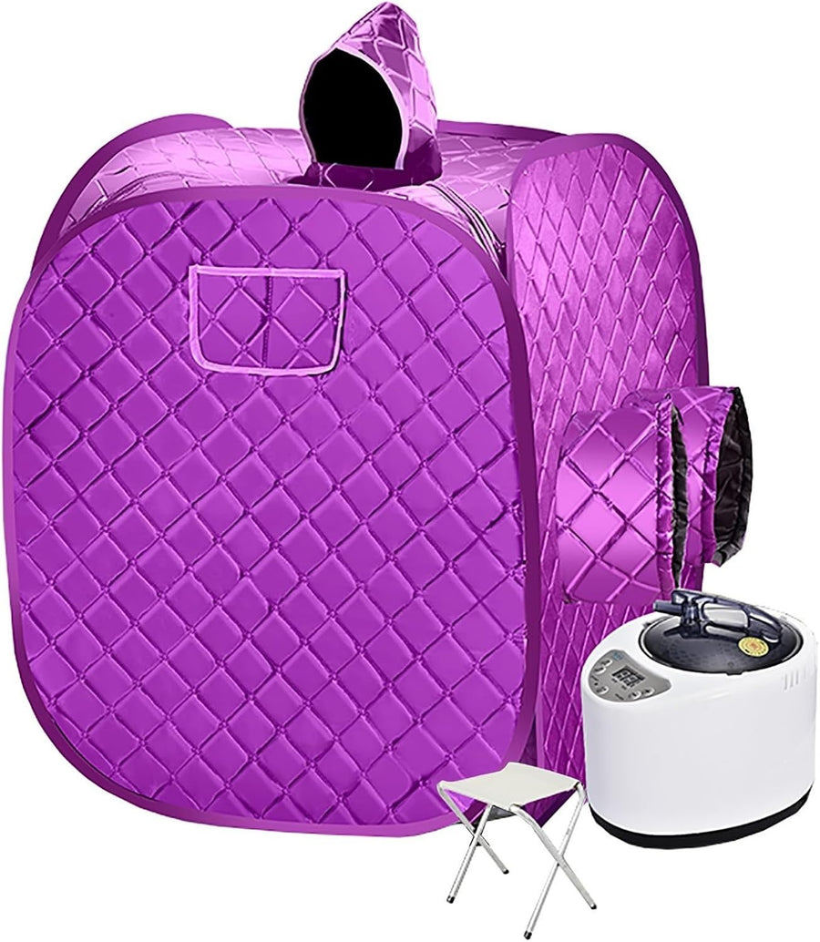 2L Portable Steam Sauna Tent Home Spa Personal Sauna Steamer Body Therapy Double